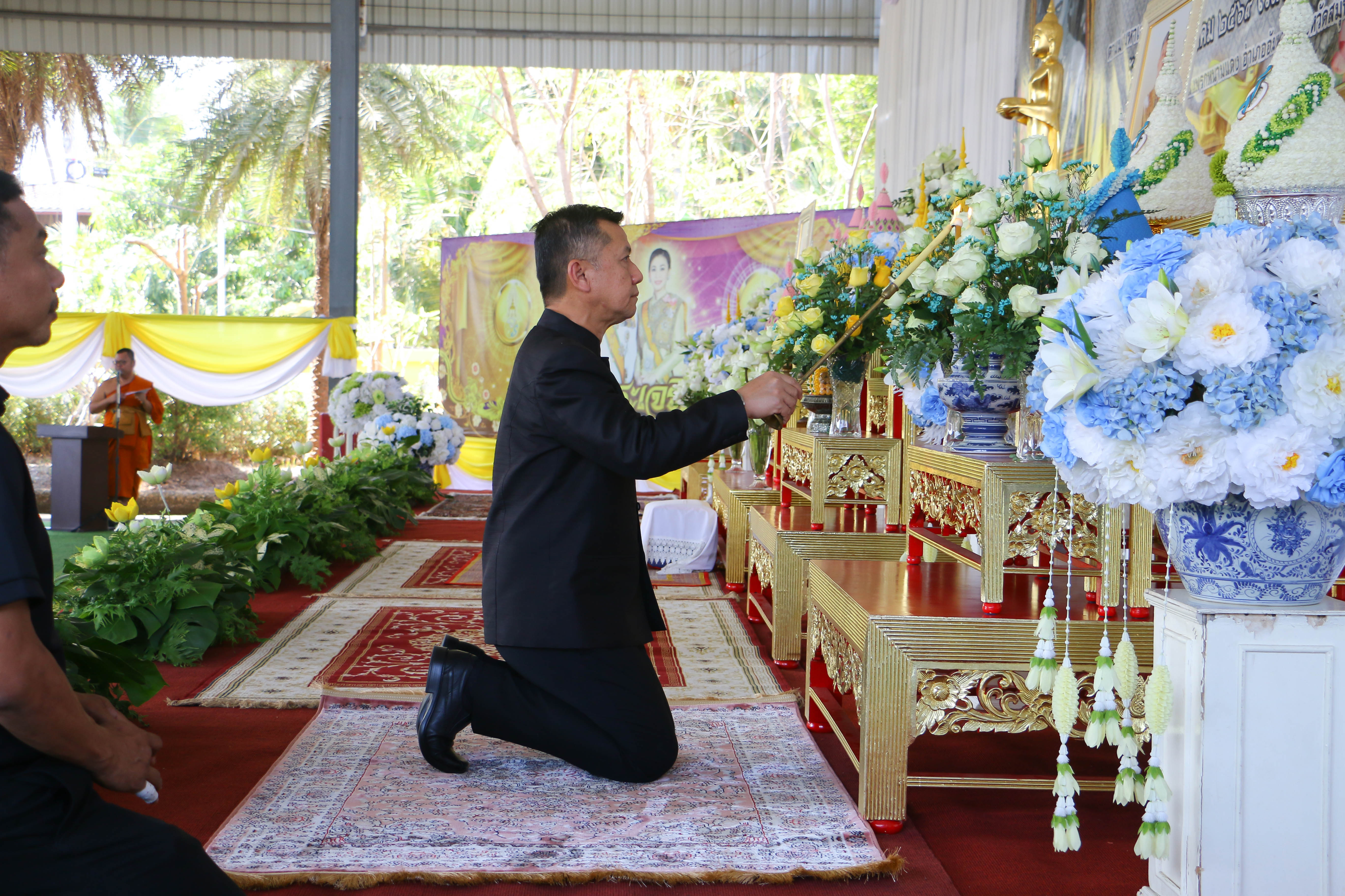 จังหวัดสมุทรสงครามจัดพิธีสวดพระพุทธมนต์ และเจริญจิตภาวนาอุทิศถวายพระราชกุศล แด่สมเด็จพระนางเจ้าสิริกิติ์ พระบรมราชินีนาถ พระบรมราชชนนีพันปีหลวง ตามมติมหาเถรสมาคม ครั้งที่ 3 ประจำปี 2569